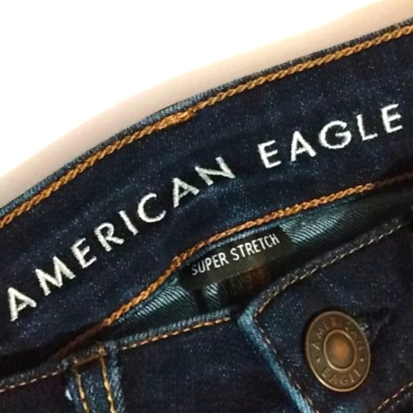 AMERICAN EAGLE HI-RISE SKINNY SUPER STRETCH JEANS - Picture 3 of 11
